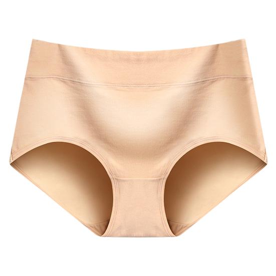 Damen Unterhose Mittlere Taille Einfarbig Baumwolle Po-lifted Gute Atmungsaktivität Elastisch Schnelltrocknend Sport