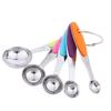 Conjunto de Medição de Aço Inoxidável com 5 Peças Conjunto de Colheres Medidoras Empilháveis Para Cozinha Chá Café Panificação Ferramenta de Medição