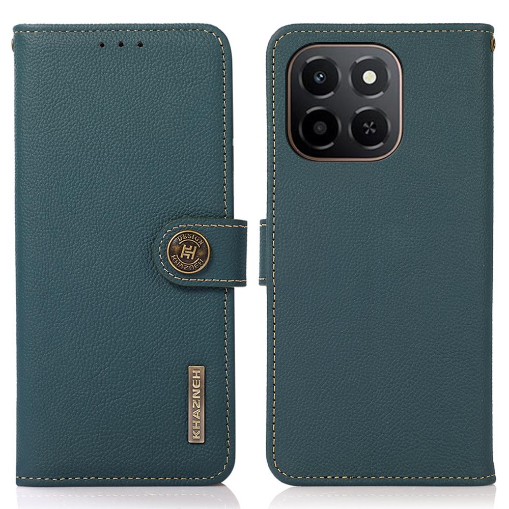 KHAZNEH for Honor X6c 4G Case Genuine Cow Leather Wallet Phone Cover