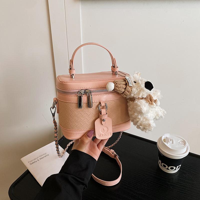 

2025 new women s bag woven light luxury box bag texture work commuter shoulder bag fashion bag 17*9.5*14