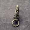 Carved Loong Keychains For Keys Or Small Items for Kids Teens Adults Portable and Versatile Metal Keyrings Brass
