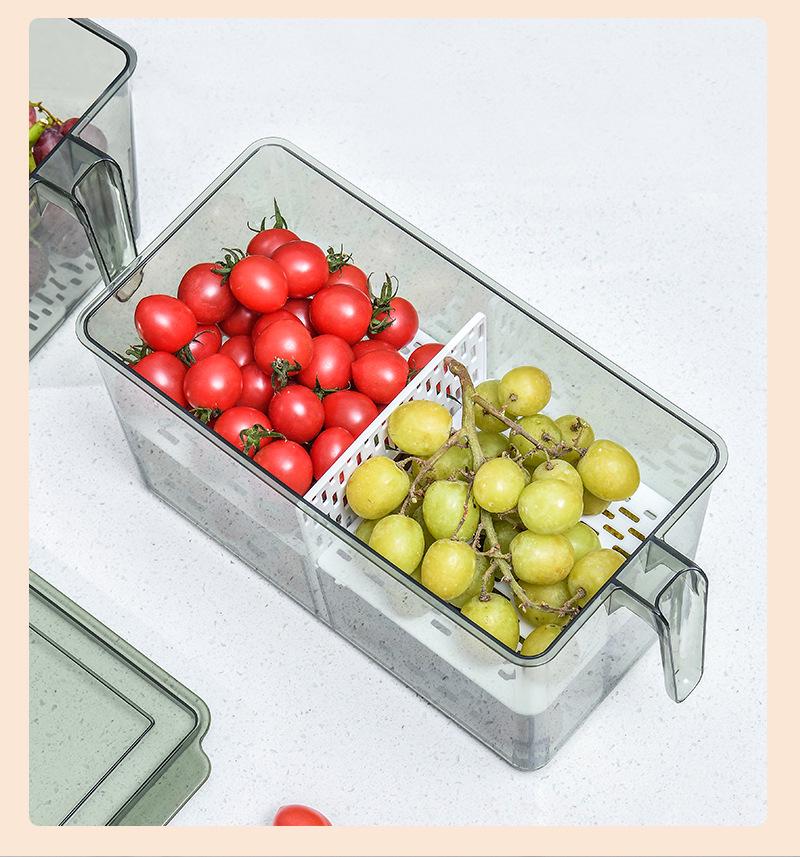 Multipurpose Transparent Fresh-Keeping Storage Box for Melons, Fruits, and Vegetables