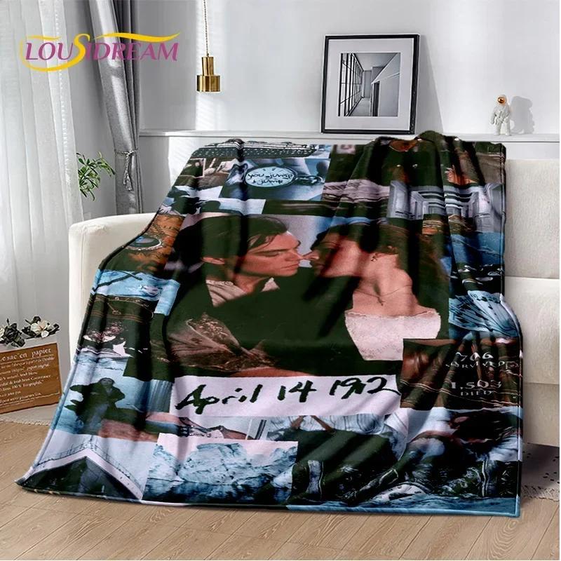 Coperta Stampa 3D Poster Film Titanic, Morbida Coperta Plaid per Casa Camera da Letto Letto Divano Picnic Viaggio Ufficio Coperta Riposo Bambini