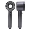Filtered Shower Head 5 Gears Adjustable Pressure Boost Handheld Showerhead for Household Use Grey