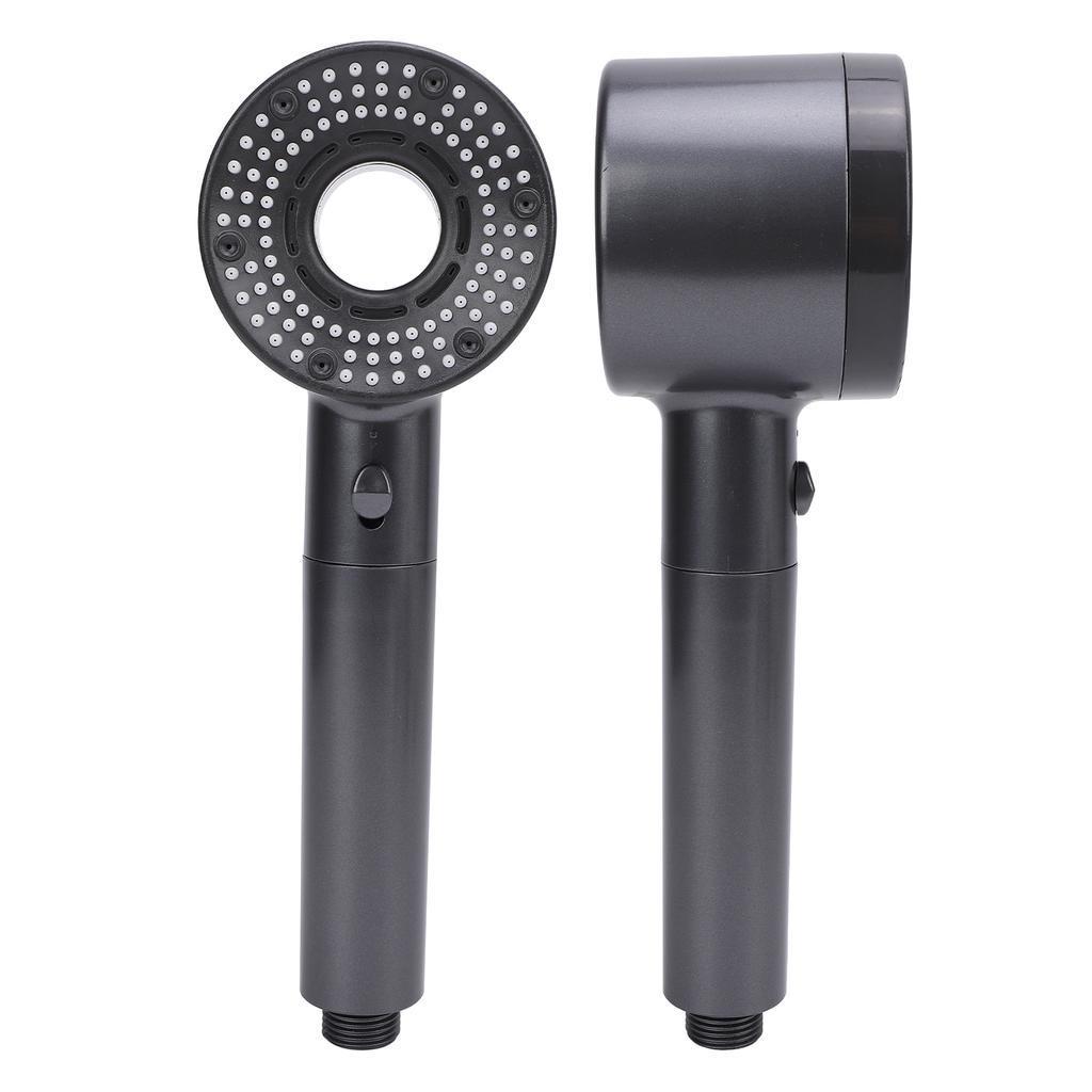 Filtered Shower Head 5 Gears Adjustable Pressure Boost Handheld Showerhead for Household Use Grey