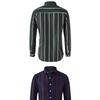 Men Striped Long Sleeve Casual Slim Fit Fashion Business Shirt
