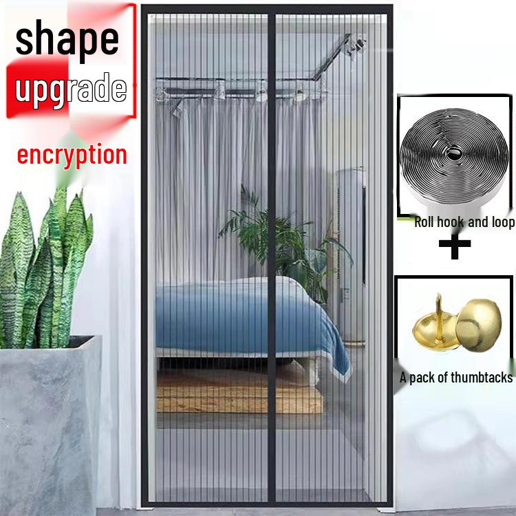 

Magnetic Mosquito-Proof Door Screen with Velcro for Summer - Home and Garage Use 80x205cm
