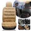 Universal Luxury Car Seat Cover Cushion Thickened Warm Plush Cotton Non-slip Seat Cover Car Winter Interior Simple Solid Color