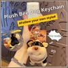 1Pcs Animal Accessories Cute Portable Bee Puppy Bag Pendant Soft Unique Puppy Plush Doll Dog Keychain Bag Hanging Decoration