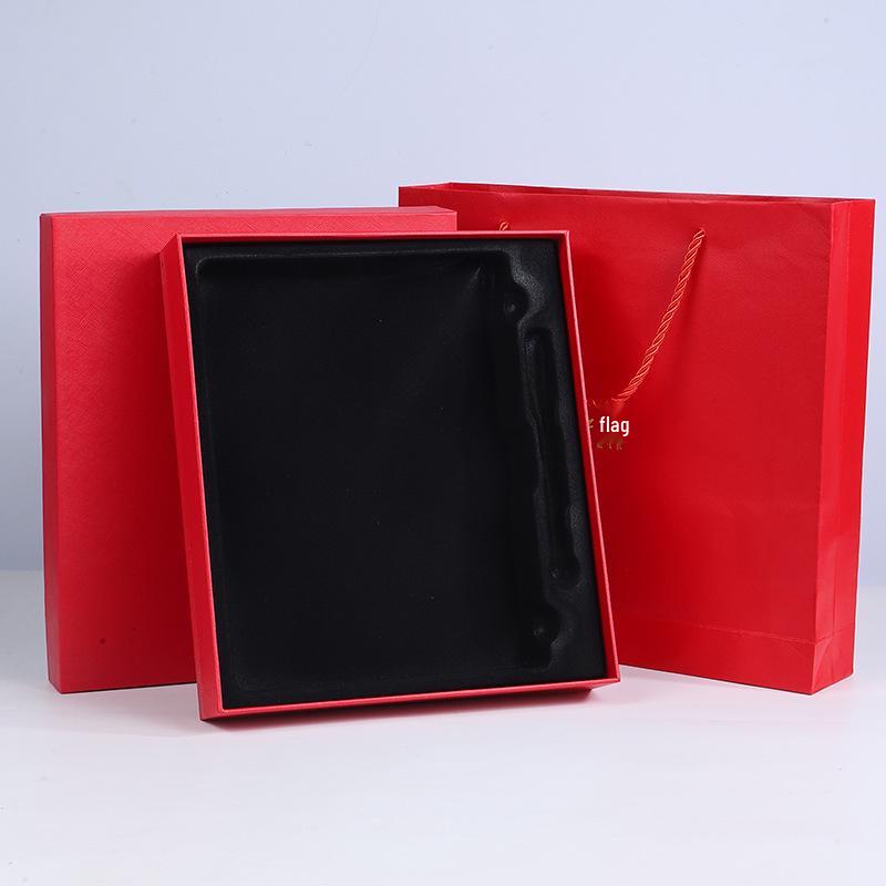 Vintage Kraft Notebook & Pen Gift Set with Customizable Logo Box
