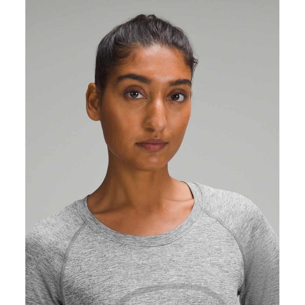 Lululemon Swiftly Tech Long Sleeve Shirt 2.0  Waist Length Slate White