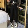 High Waisted Elastic Harem Jeans for Women Autumn Straight Leg Jeans for Women
