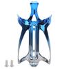 Aluminum Alloy Mountain Bike Water Bottle Holder Cage Bottle Secure Retention BracketBlue Gray
