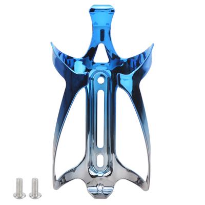 Aleación de Aluminio Portabidón para Bicicleta de Montaña Portabidón Soporte de Retención Seguro Azul Gris