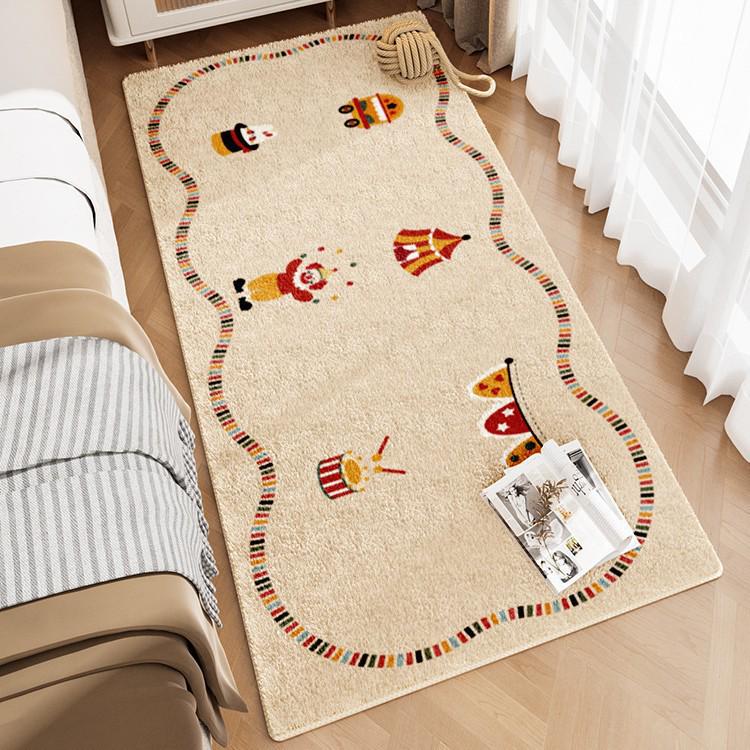 

Children s Cartoon Imitation Cashmere Rug: Easy-Care, Dirt-Resistant Full-Coverage Floor Mat for Bedroom or Living Room 40*60cm
