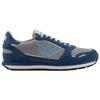 Emporio Armani Suede Round Toe Lace-Up Low-Top Casual Shoes Men Sneakers Blue X4X537XN730U551