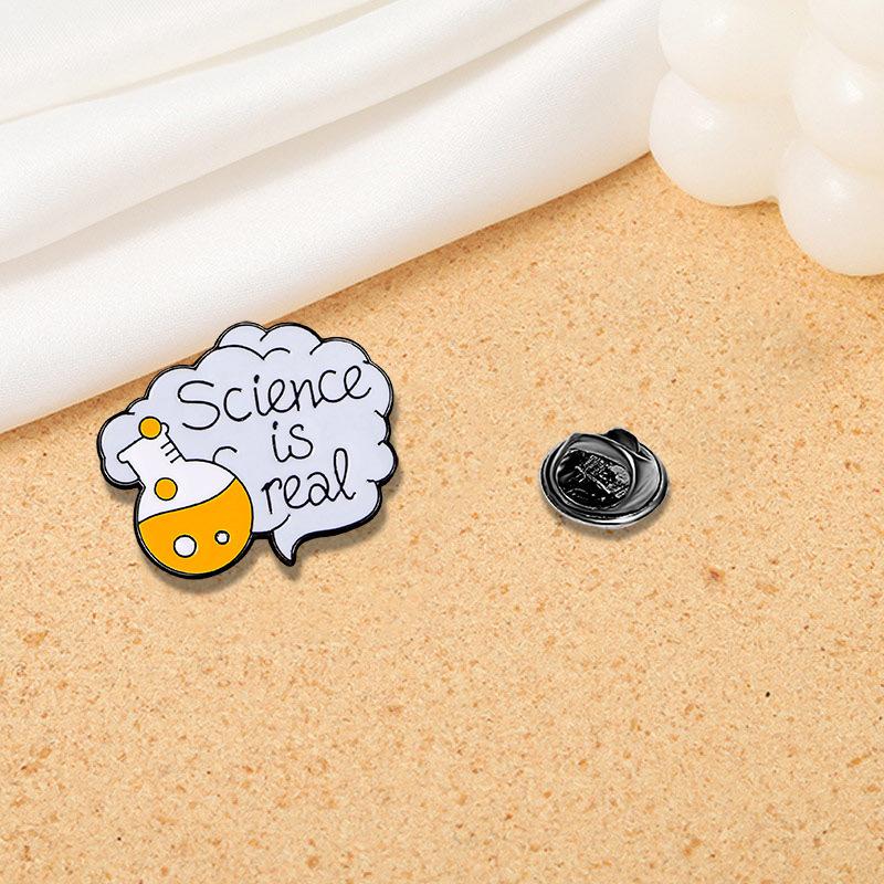 Cartoon Cute, Chemical Brooch, Chemical Symbol, Chemical Reagent Brooch Student Accessory Badge