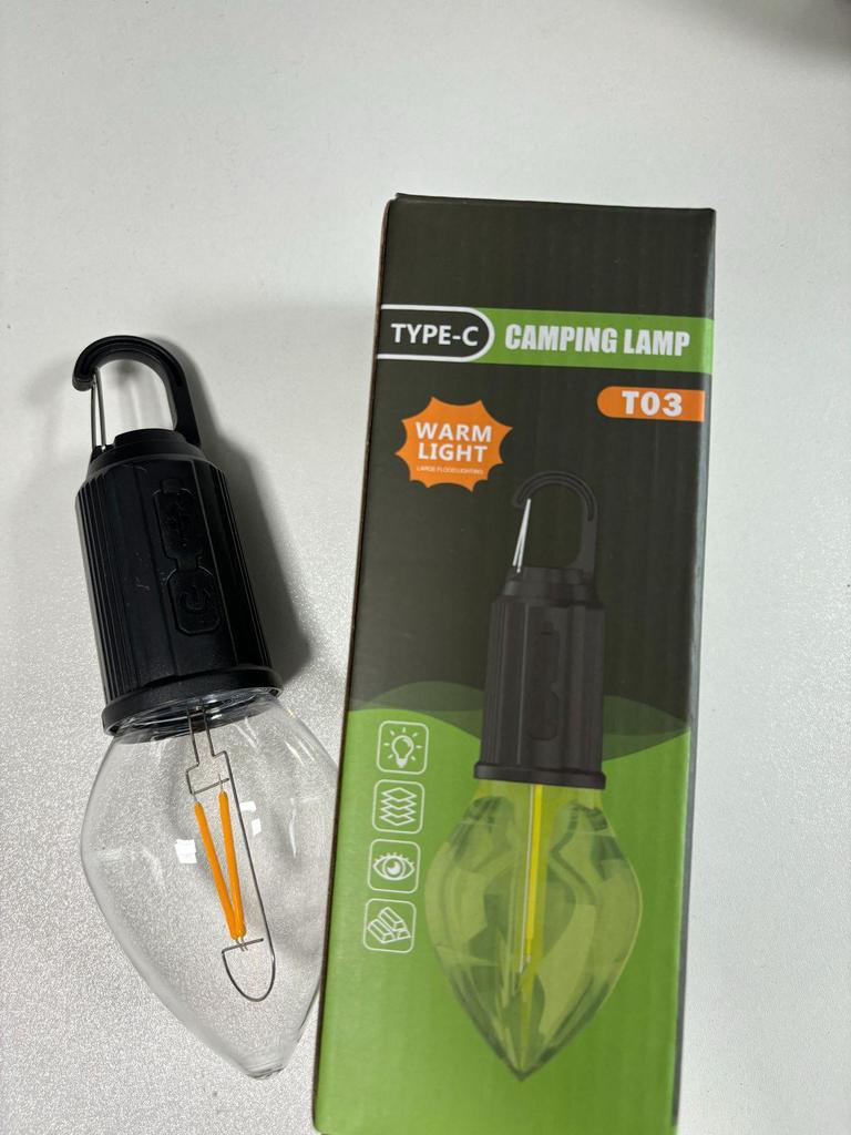 Rechargeable Retro Solar LED Camping Lantern - Waterproof Emergency Tent Light 
