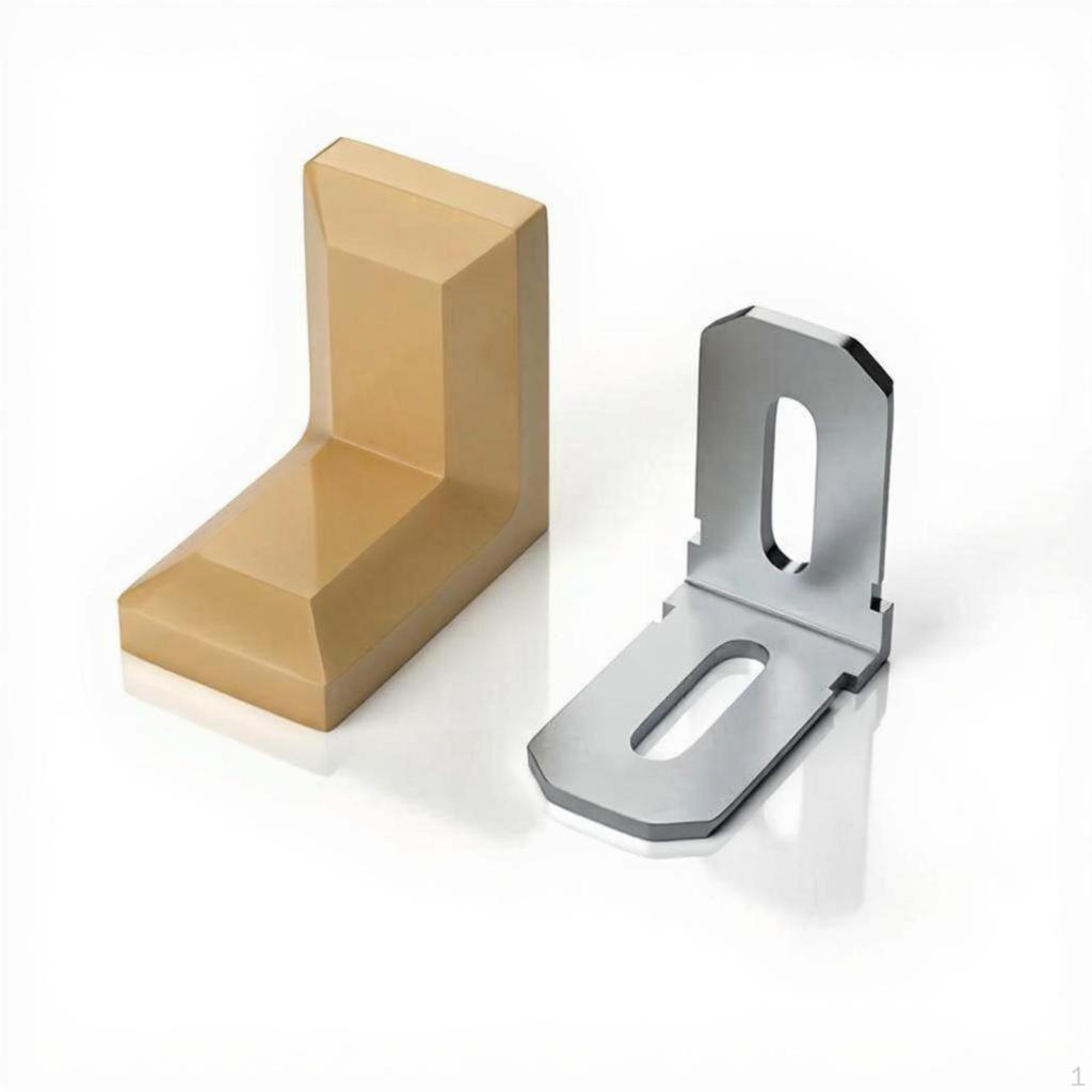 Right Angle Bracket, Nylon Corner Brace, Sturdy Duty Shelf Support, Furniture Fastening White 1
