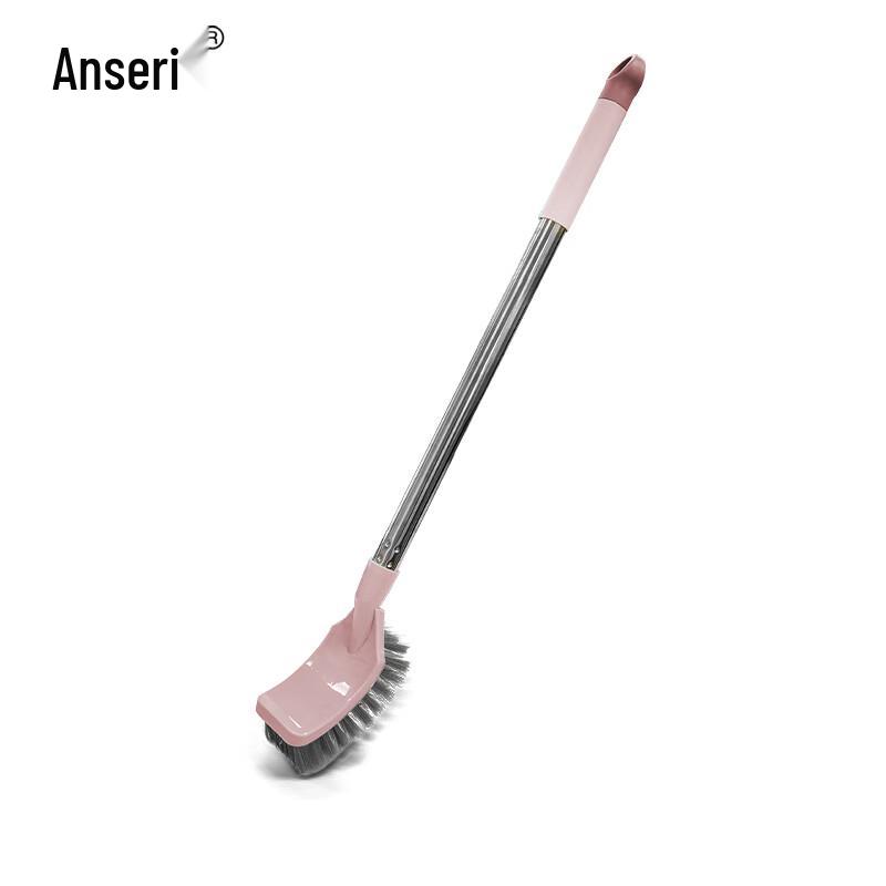 Stainless Steel Long-Handle Bathroom Brush