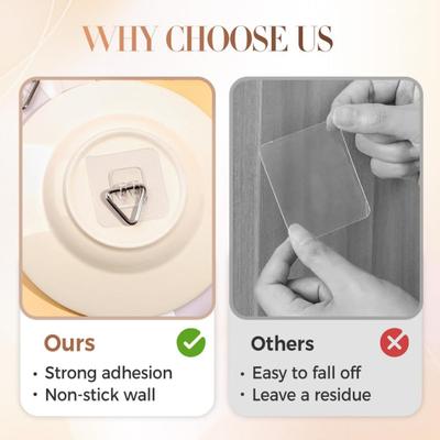 Yousheng 10/20/30 Stück Unsichtbare Klebeplattenaufhänger Starke Tragfähigkeit Einfach zu installieren Wandplattenaufhänger Bildaufhängung Vertikale Haken