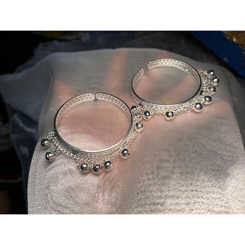 

Этнические меньшинства Мяо и Дун И Модные украшения Браслет Колье Взрослые Дети Сценический костюм Браслет с колокольчиком Miaoling Bracelet Pair