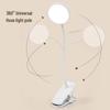 USB Rechargeable LED Clip-On Desk Lamp for Eye Protection, Ideal for Students and Bedside Use
