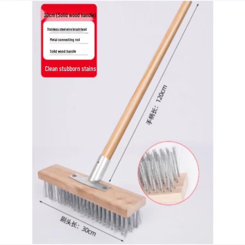 Lijiu Hong Long Handle Stainless Steel Wire Floor Brush