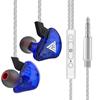 QKZ CK5 Wired Earphones In-Ear Headphones with Mic Volume Control HiFi Stereo Sound Deep Bass Tangle-Free for Phone Laptop PC