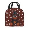 FNAF At Freddys Thermal Insulated Lunch Bag for School Portable Food Bag Thermal Cooler Food Box