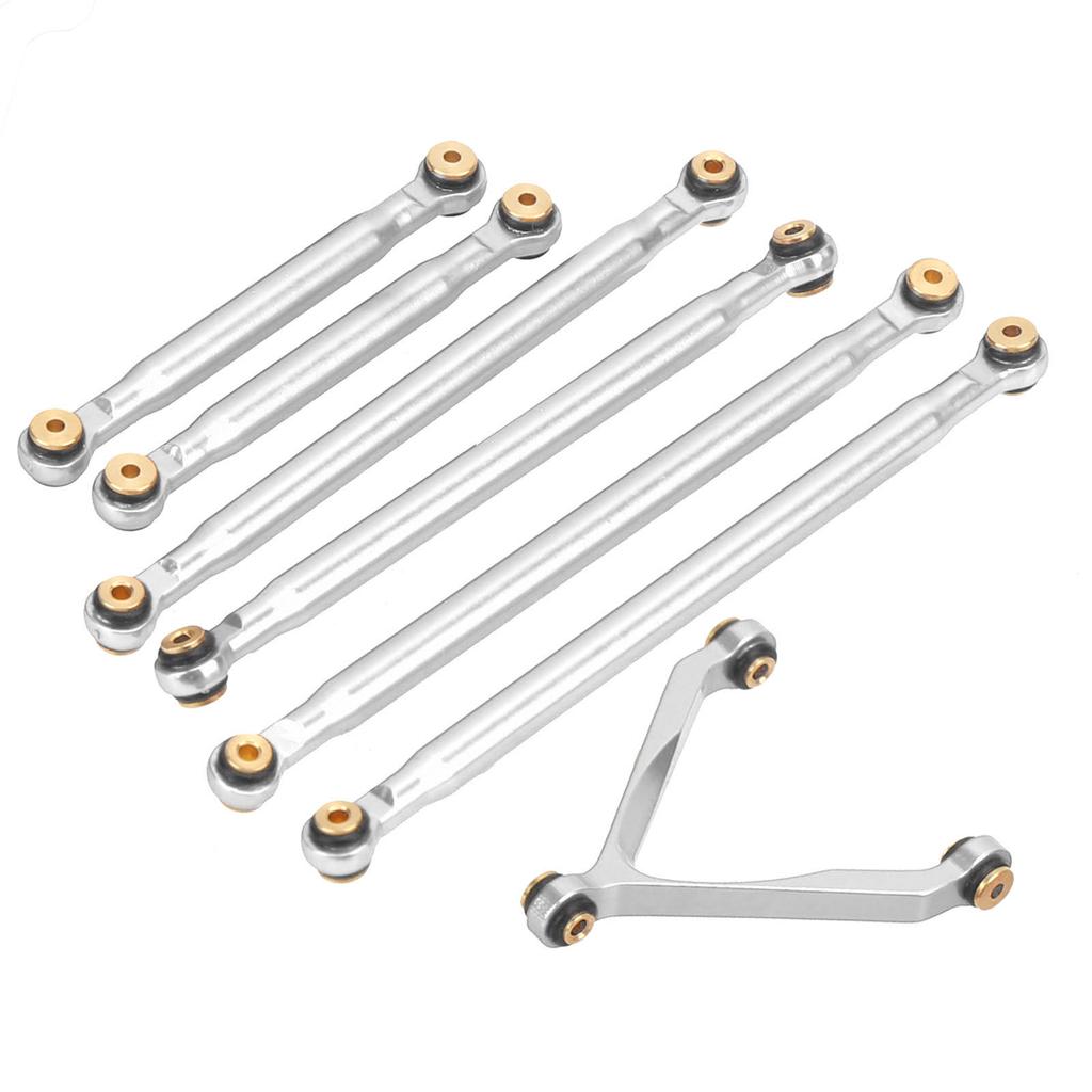 Linkage Pull Rod Tie Rod Kit for Axial SCX24 C10 1 24 RC Car Shell Parts Suspension LinkSilver