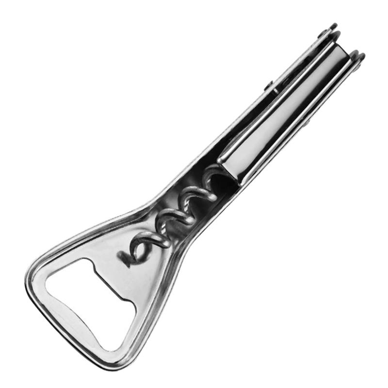 2 In 1 Stainless Steel Red Wine Opener Professional Multifunction Portable Screw Corkscrew Kitchen Bar Tools