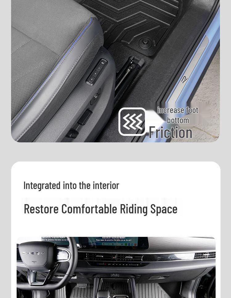 Fengyun A9L TPE Floor Mats 2025: Thickened, Wear-Resistant, Full Surround & Door Sill Coverage