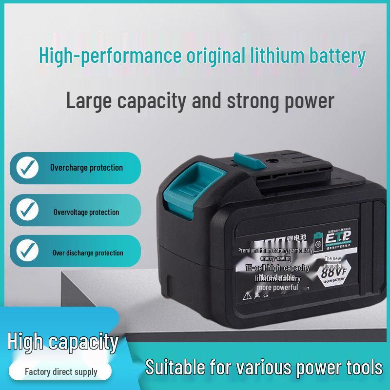 Compatible with Da Yi 48VF/88F/A3 High-Capacity Lithium Battery Electric Wrench and Angle Grinder.