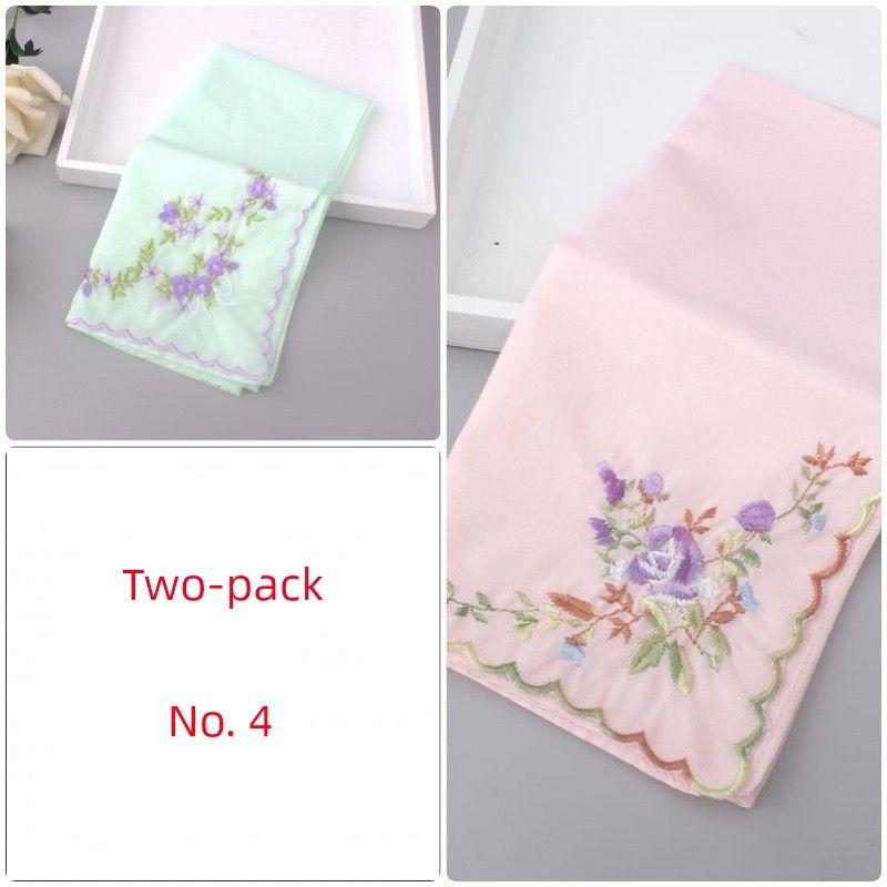 

Вышитый Портативный Свежий Носовой Платок Embroidered: Two installed No. 4