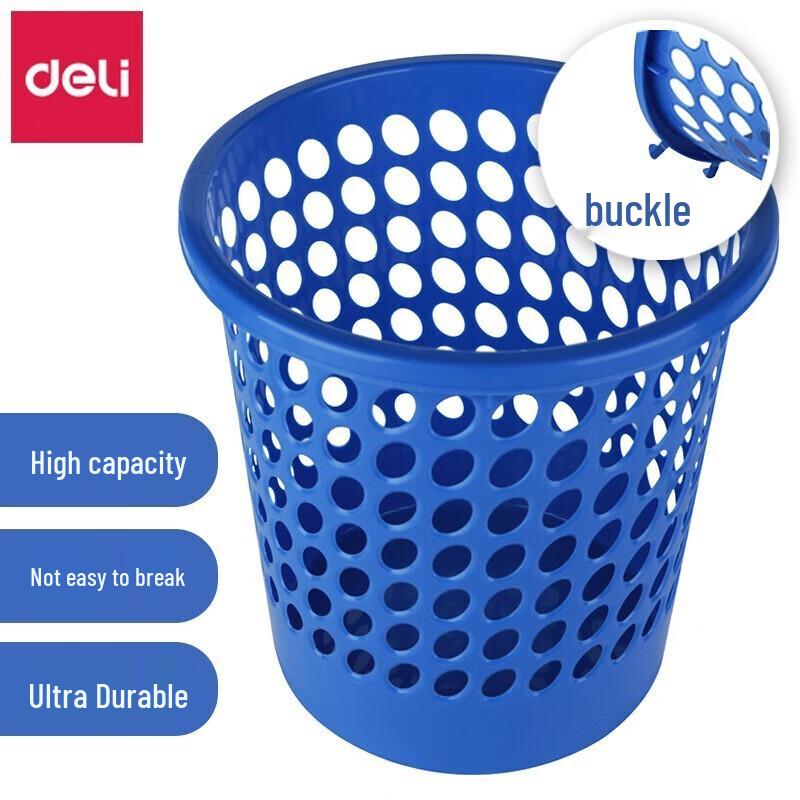 Deli Round Plastic Mesh Waste Bin