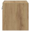 Wall Mounted TV Cabinet with RGB LED Lights Artisan Oak Finish 30 x 28.5 x 30 cm