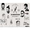 Retro Nostalgic Wallpaper Beauty Salon Background Wall Painting Barber Shop 3d Wallpaper