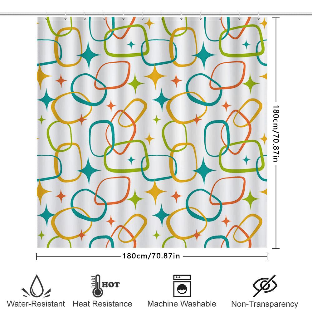 Home Shower Curtains For Bathroom Waterproof Fabric Modern Nordic Style Bathroom Curtains Shower Curtain 180X200