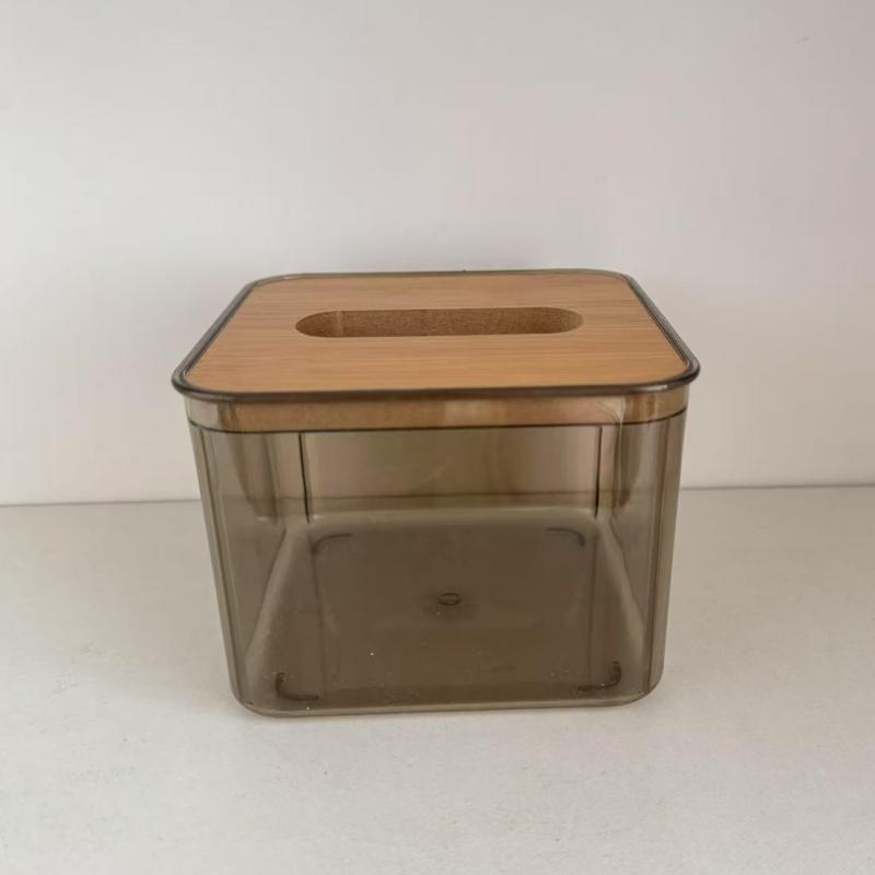 

Luxury Clear Tissue Box for Living Room Bedroom Office Dining Table Storage Organizer