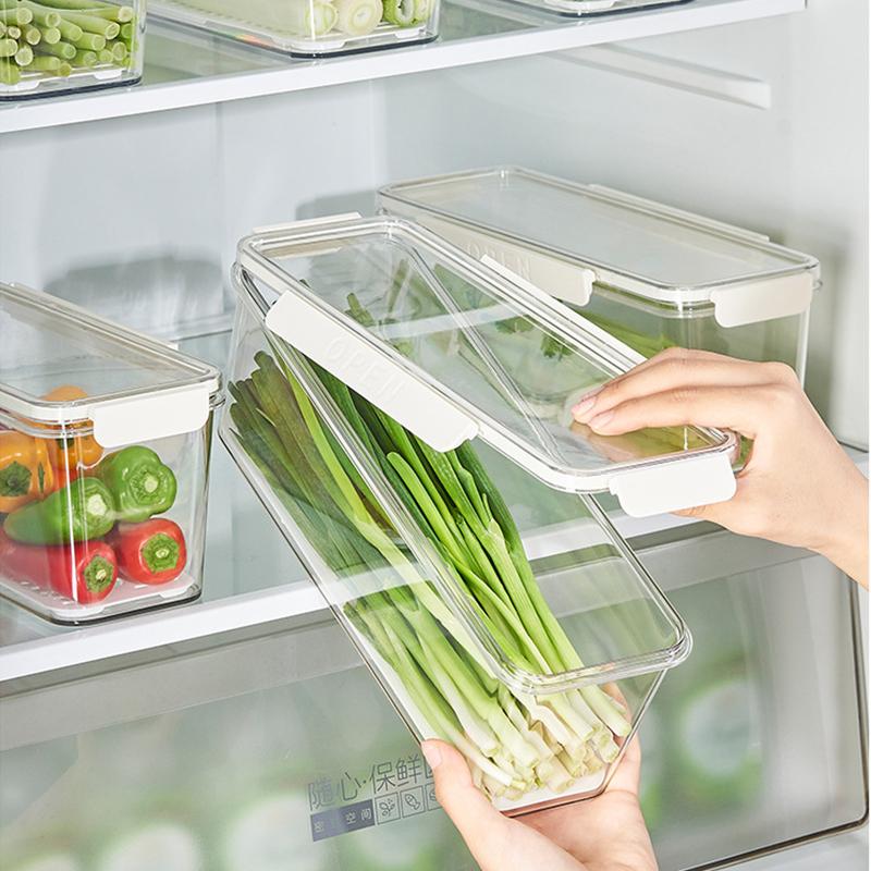 Kitchen Storage Box Refrigerator Whole Piece Preservation Artifact Thickened Noodle Box Egg Preparation Sealed Organization Box