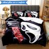 Scr-eam Horror Movie 3pcs K-pop Music Group Bedding set,Ideal for Bedroom, Dormitory,Including Duvet Cover And 2pcs Pillowcases,Fan Gifts