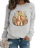 European Fashion Leopard Print Bow Long Sleeve Women's Hoodie