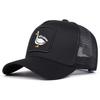 Men Duck Embroidered Baseball Cap Mesh Hat Outdoor Adjustable Sunscreen Leisure Hat Spring Autumn Travel Tourism Beach Vacation
