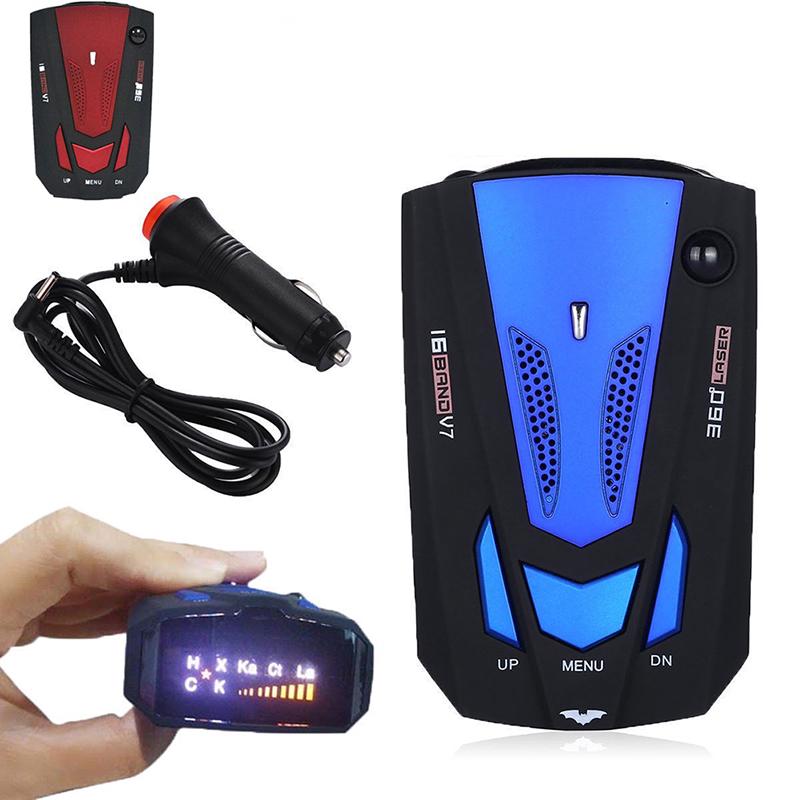 V7 Radar Detector For Canada - 16 Band Laser Radar With GPS Speed Alerts & 1080P Webcam