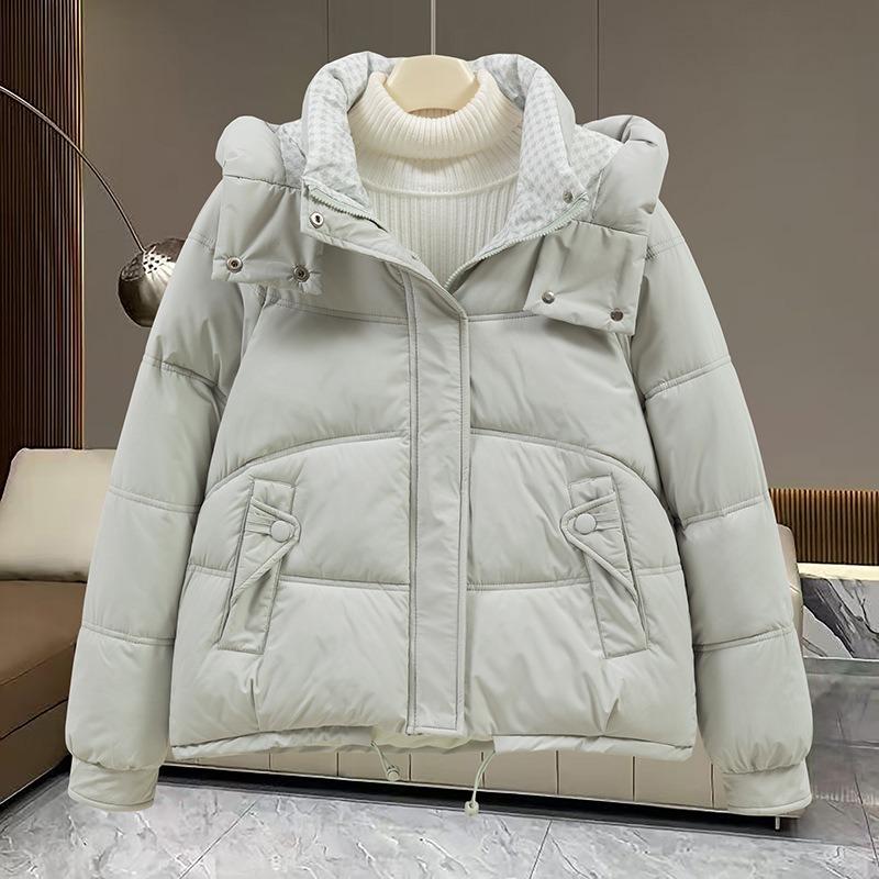 Hooded Short Cotton-padded Clothes Women's Winter Clothes Loose Thickened Warm Jacket Bread Clothes Jacket