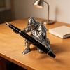 3D Printed Executive Knight Pen Holder - Armor Hero Desktop Decor Ornament