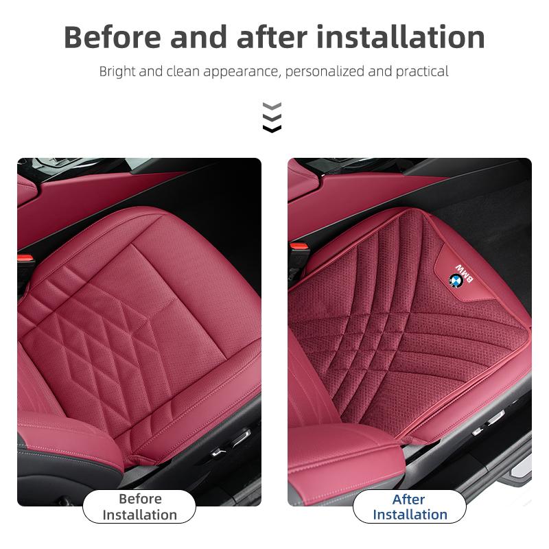 BWM1 For BMW 2025 Hot Car Logo Seat Ice Silk Cushion Lingerie Breathable Seat Cushion Car Accessories For BMW Motorsport F11 F30 G08G
