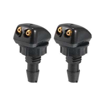 ACROPIX Windshield Washer Nozzle Universal Windshield Sprayer Nozzle Black 2pcs