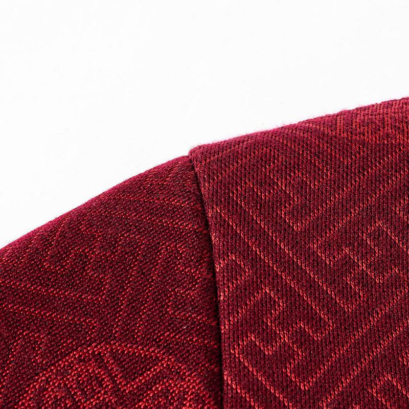 [New Year's Blessing] Knitted sweater with wool and velvet for men, autumn and winter, middle-aged and elderly, dad outfit